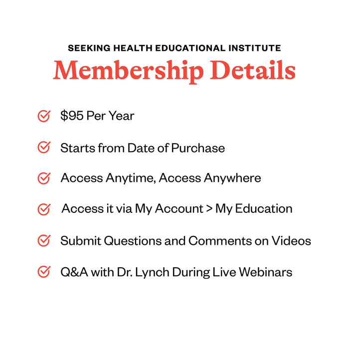 Seeking Health Educational Institute Yearly Membership