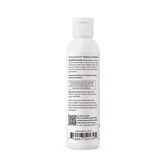 Liposomal vitamin c bottle side panel info 