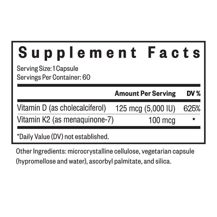 Vitamin D3 + K2