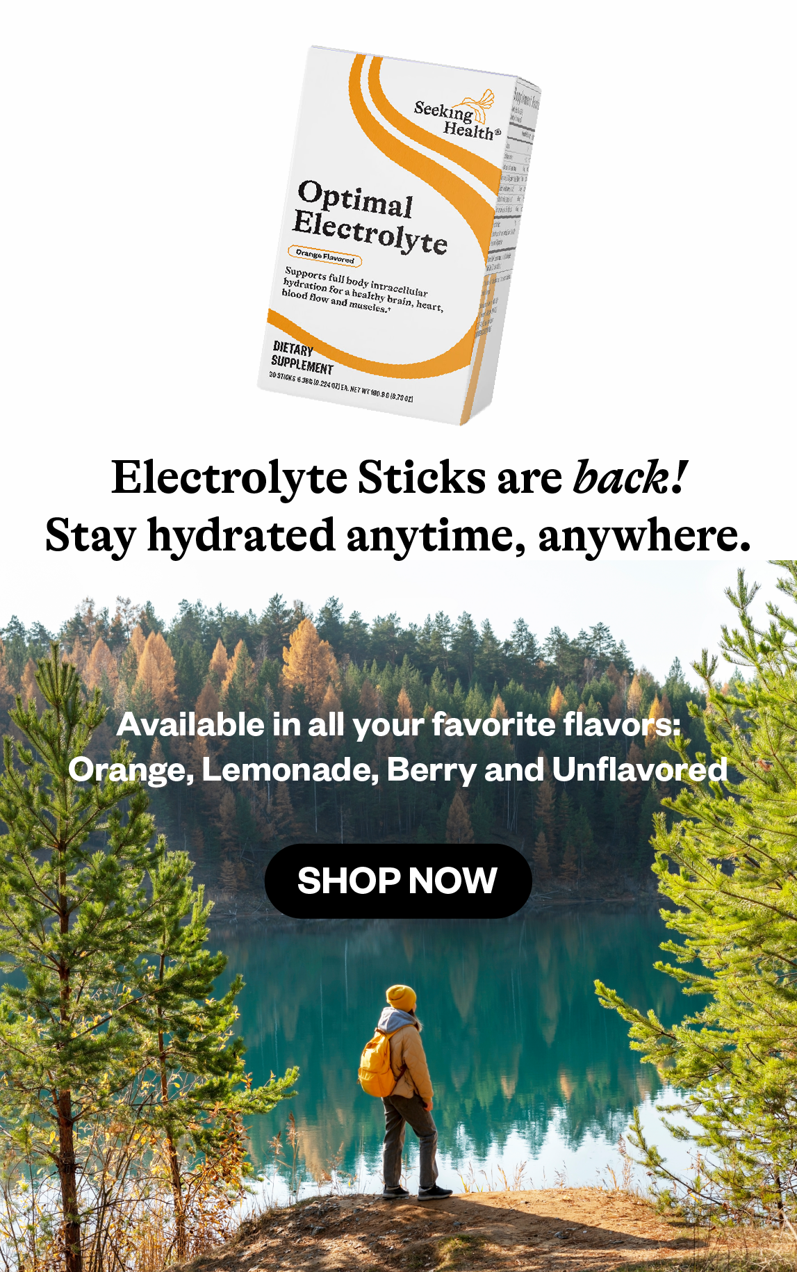 Electrolyte Sticks infographic. Image of nature